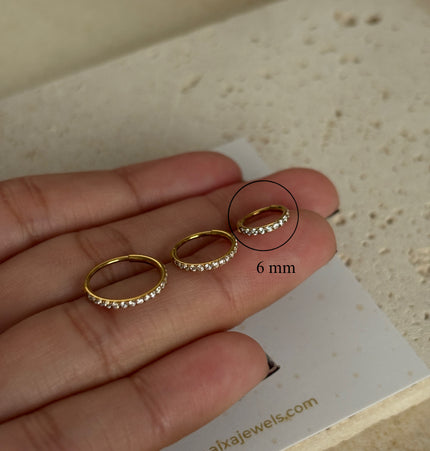 Shiny Hoop Titanio - Gold