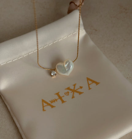 Collar corazón Nácar
