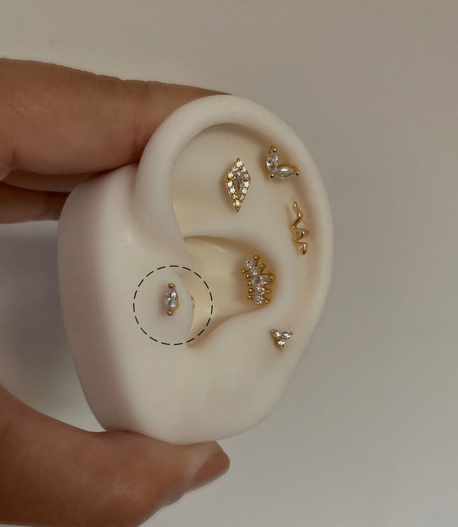 Piercing Dum - Flat Gold