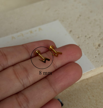 Piercing Rayo Titanio - Gold