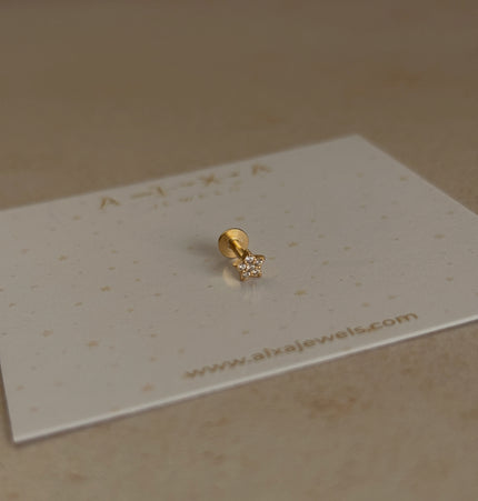 Star flat piercing Gold