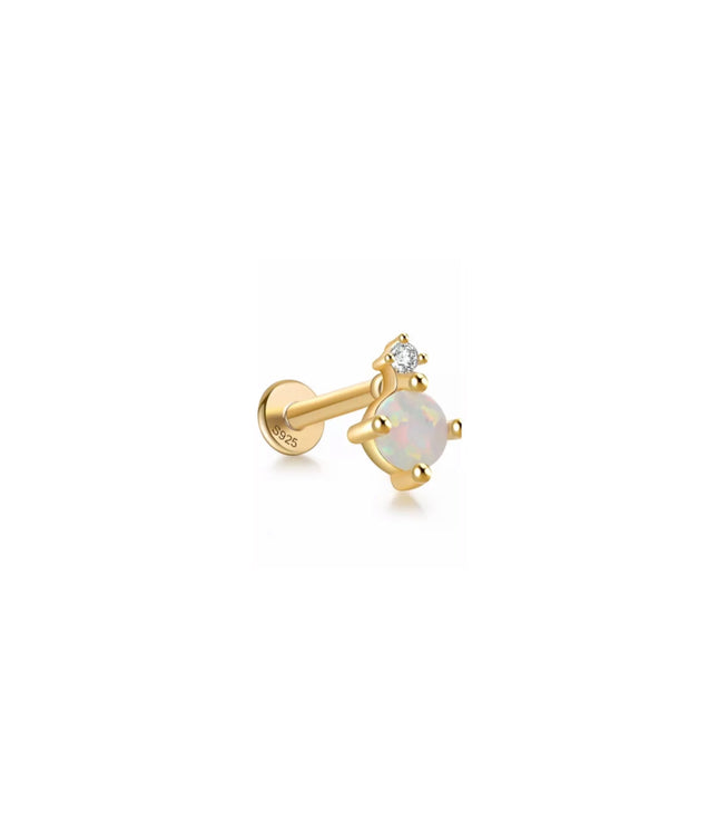 Jenn piercing - flat opal
