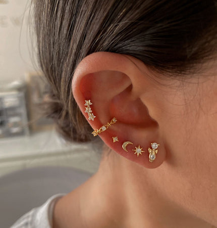 Piercing de Estrellas Gold 01