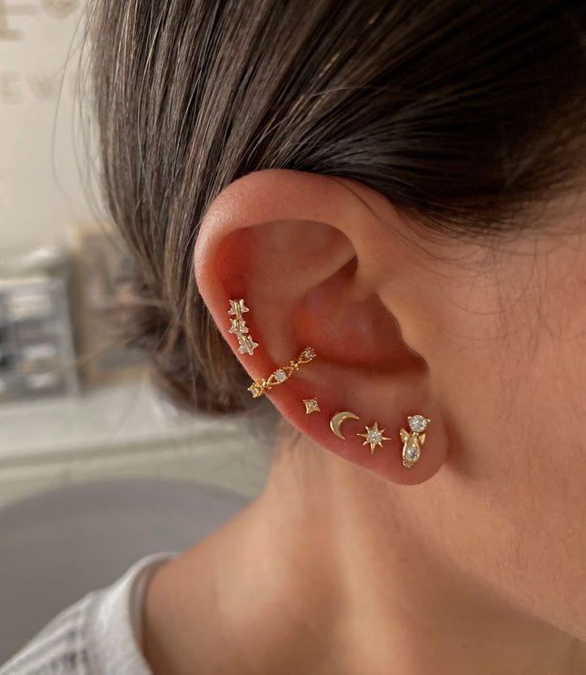 Piercing de Estrellas Gold 01