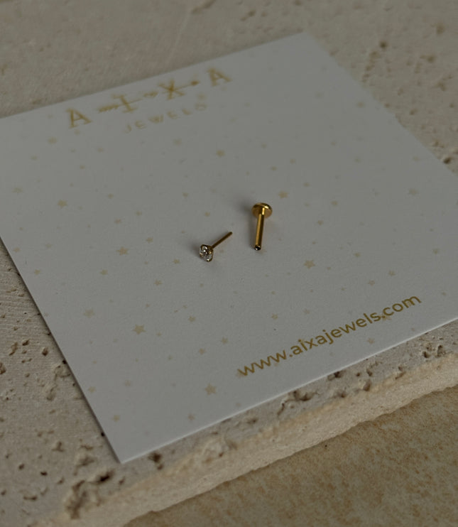 Piercing Punto Titanio - Gold