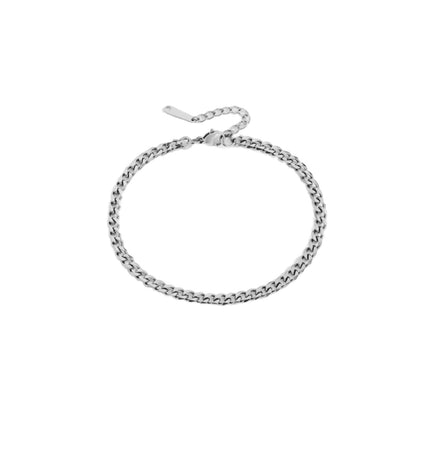 Tobillera Cubana Silver