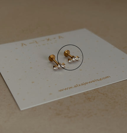 Treena Piercing Titanio - Gold