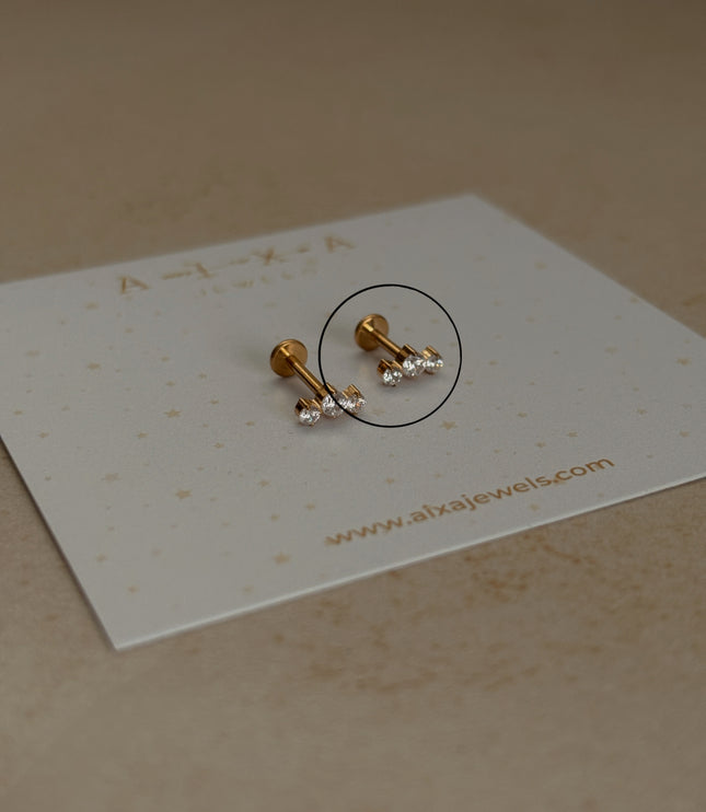 Treena Piercing Titanio - Gold