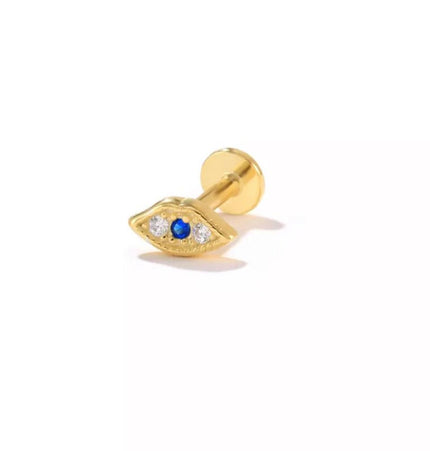 Piercing Ojo turco - Flat Gold