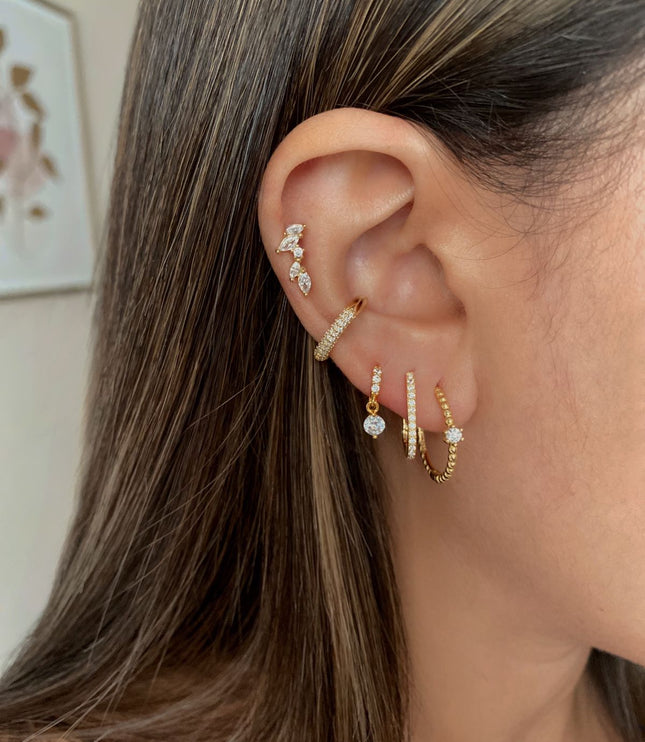 Valeria Hoops Gold