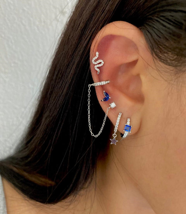 Pendientes Amina Silver