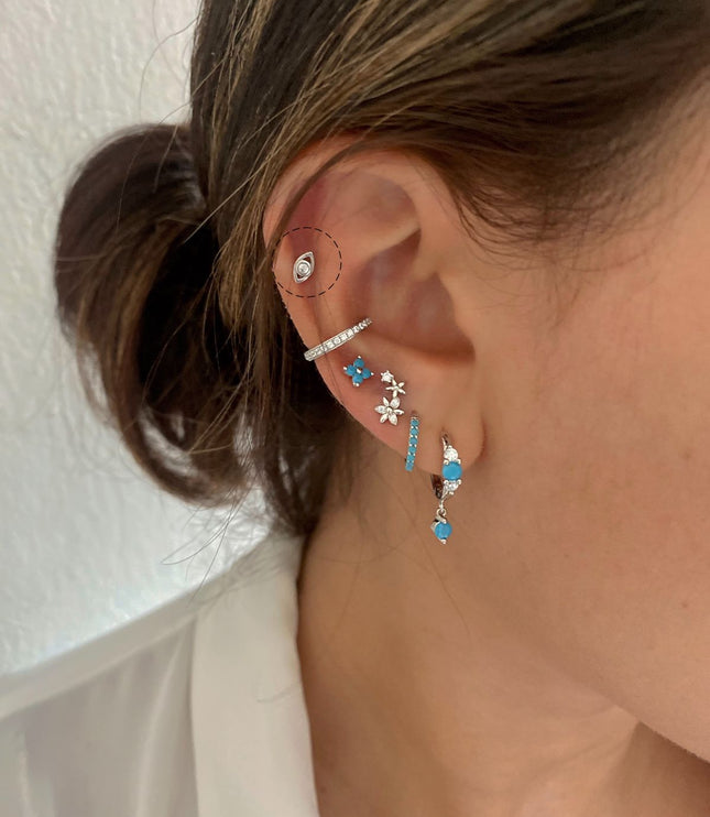 Bennu piercing Silver