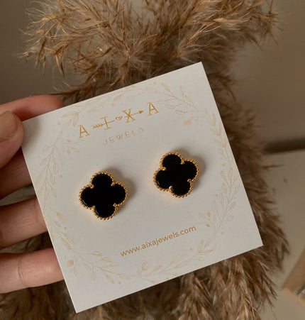 Clover Studs Gold