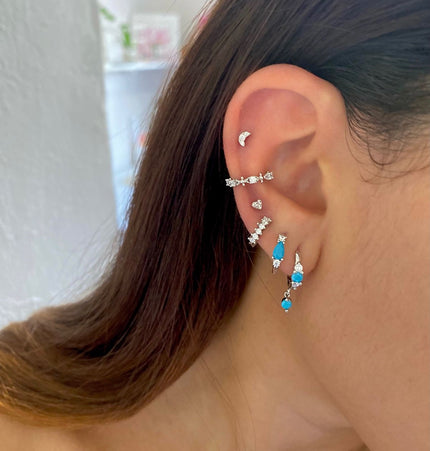 Pendientes Alsie Silver