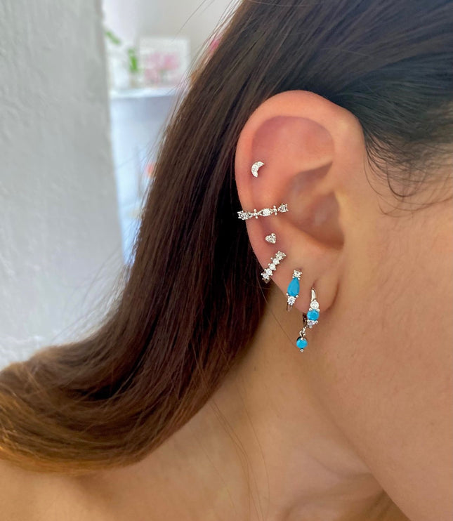 Pendientes Alsie Silver