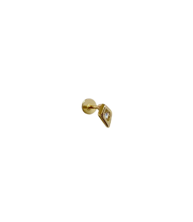 Diamond flat piercing