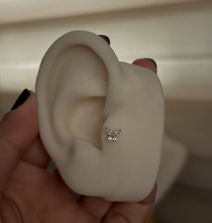 Piercing de Mariposa Titanio - Gold