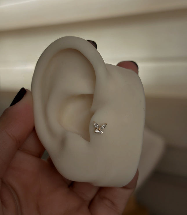 Piercing de Mariposa Titanio - Gold