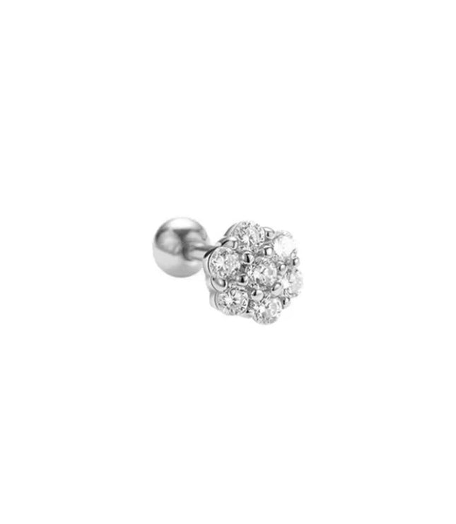 Flower piercing Silver