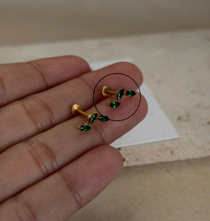 Naila Piercing titanio - Gold
