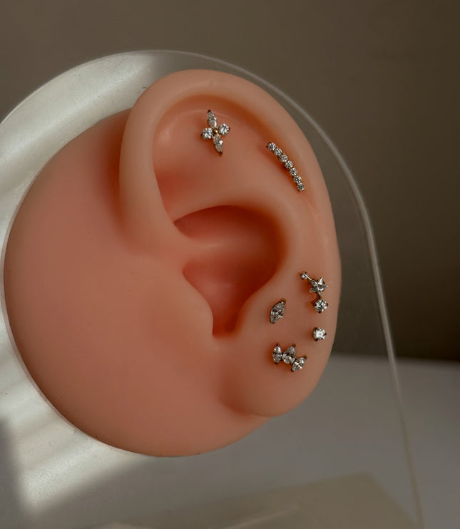 Dot piercing 2 mm