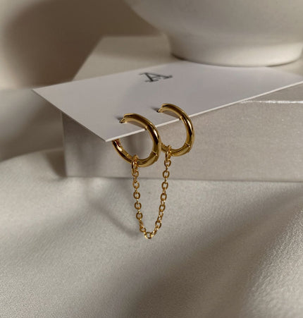 Chain Basic hoops - Gold