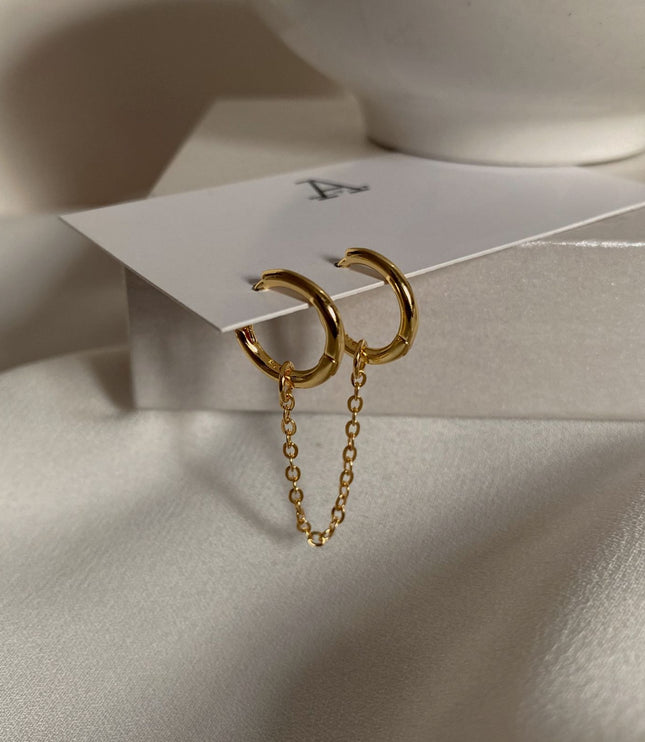 Chain Basic hoops - Gold