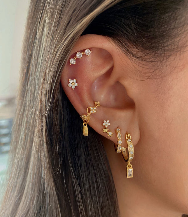 Pendientes Oluchi Gold