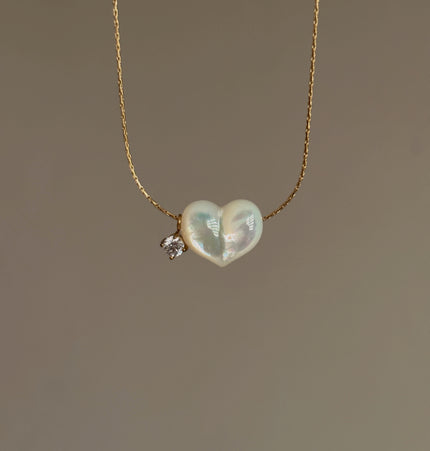 Collar corazón Nácar
