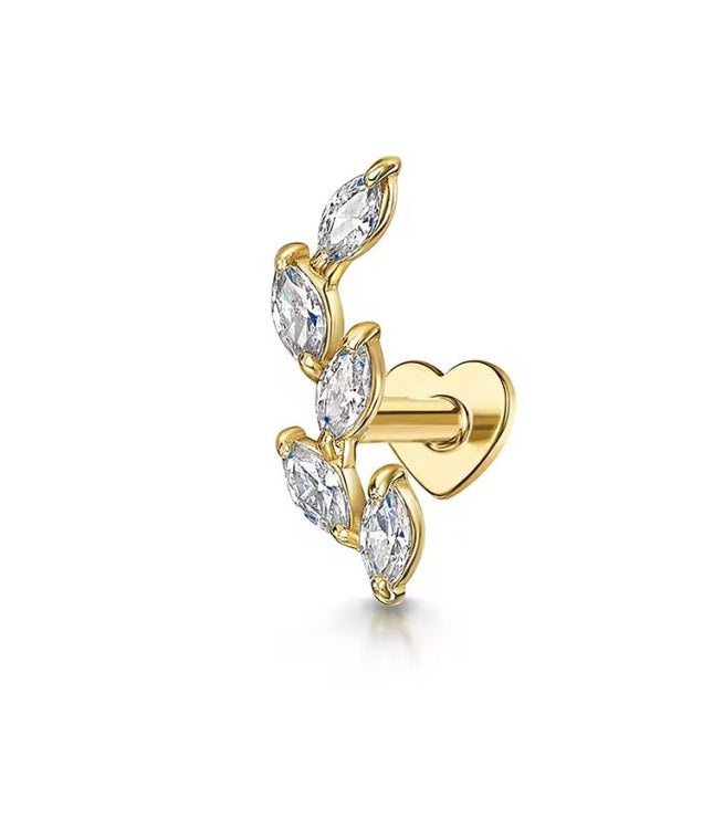 Reversible Serena Piercing - Gold