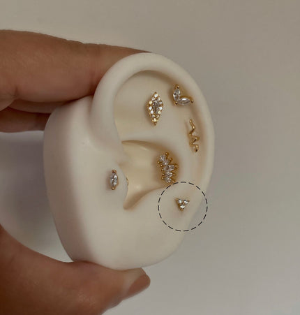 Piercing Trío mini- Flat Gold