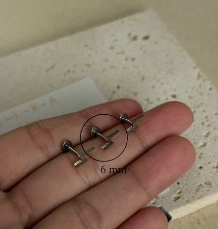 Piercing Rayo Titanio - Silver