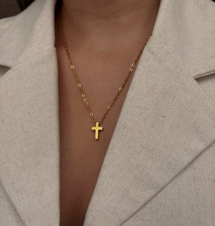 Collar Cruz pequeña unisex