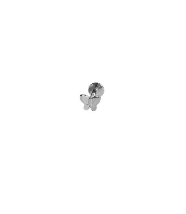 Mariposa flat piercing - Silver