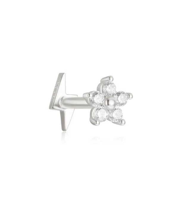 Reversible Flower Piercing - Silver