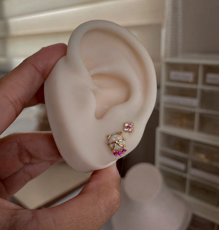 Kitty Opal Studs