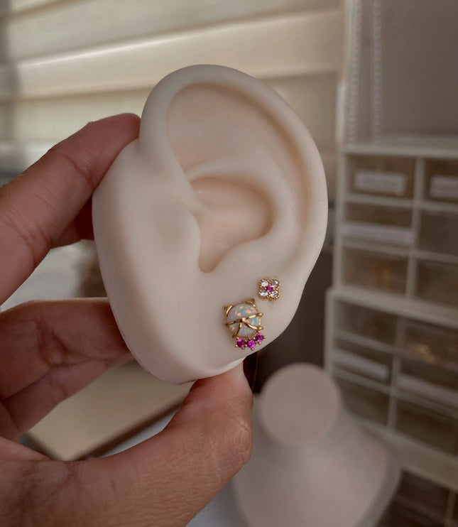 Kitty Opal Studs