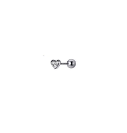 Piercing de Corazón mini - Silver