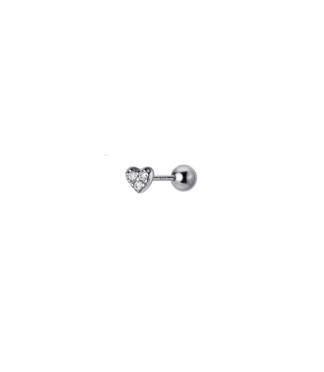 Piercing de Corazón mini - Silver