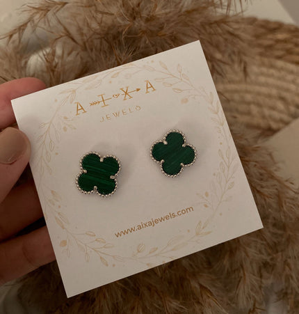 Clover Studs Silver
