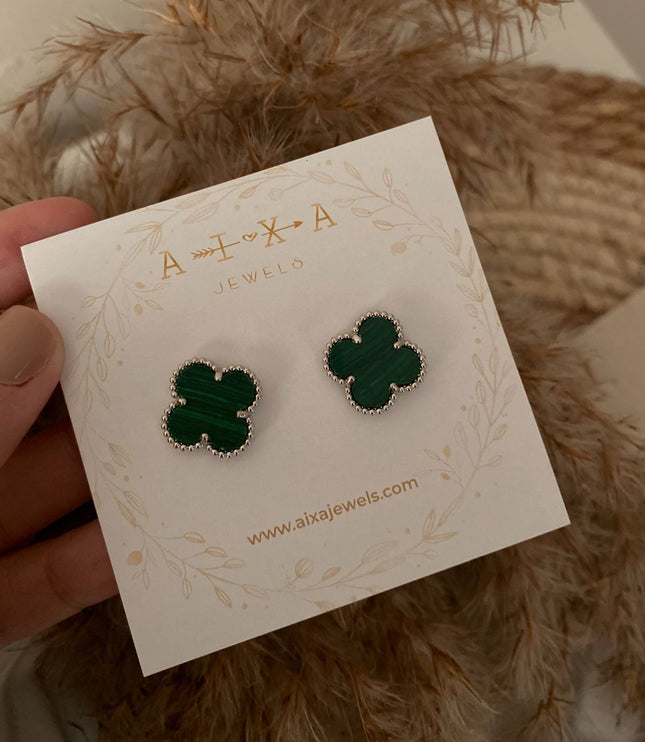 Clover Studs Silver