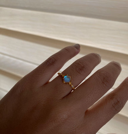 Anillo Promesa Piedra Lunar