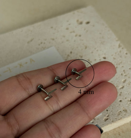 Piercing Rayo Titanio - Silver