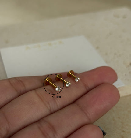 Titanio Dot piercing - Gold