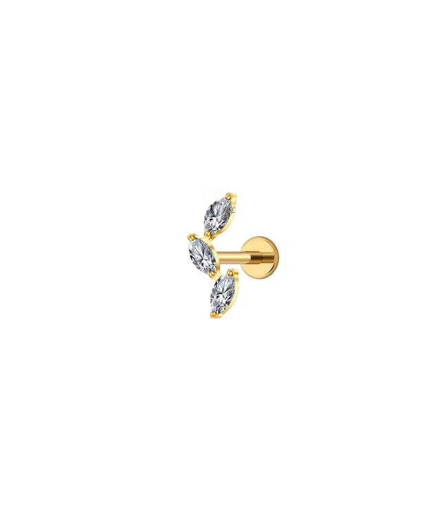 Naila Piercing titanio - Gold