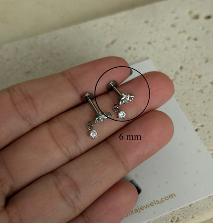 Benni Piercing Titanio - Silver