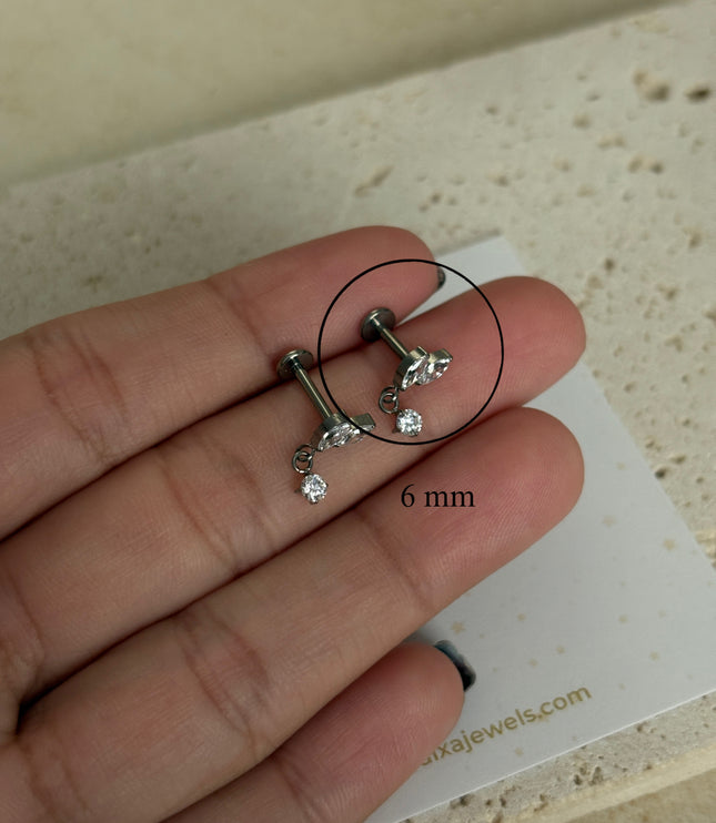 Benni Piercing Titanio - Silver