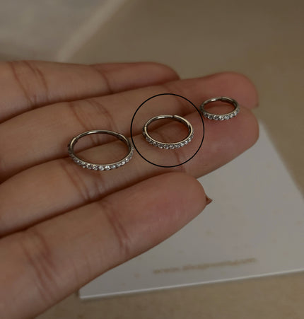 Shiny Hoop Silver