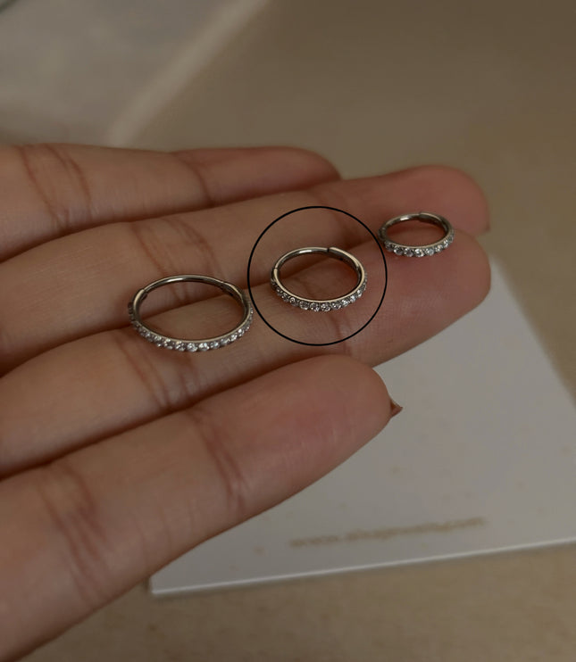 Shiny Hoop Silver