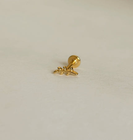 Tiny Leaf Flat Piercing